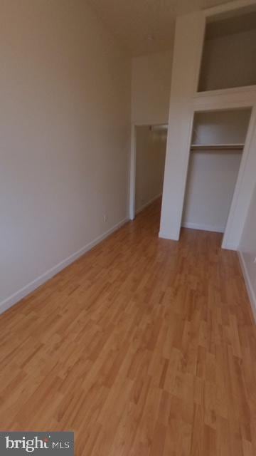 1826 W Diamond St, Philadelphia, PA 19121 - unfurnished bedroom featuring light wood-type flooring and baseboards
