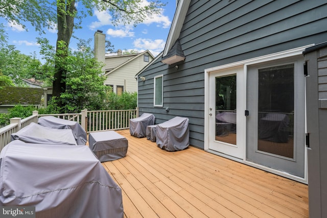 614 Maple Ave, Haddonfield, NJ 08033 - view of wooden deck