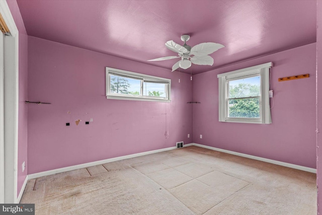129 Henry Rd, Enola, PA 17025 - carpeted empty room with plenty of natural light, baseboards, and a ceiling fan