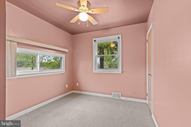 129 Henry Rd, Enola, PA 17025 - spare room featuring baseboards, carpet, and a ceiling fan