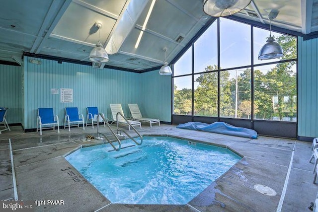 view of indoor pool