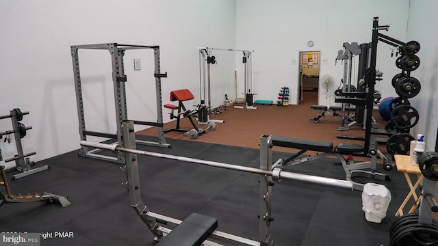 view of gym