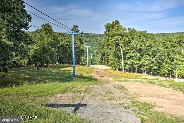 view of home's community with a view of trees