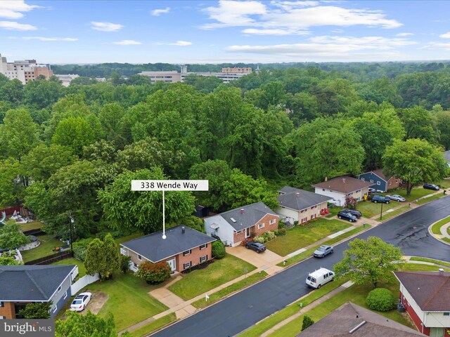 338 Wende Way, Glen Burnie, MD 21061 - aerial perspective of suburban area with a forest
