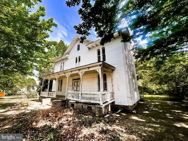 22446E Depot St, Newsoms, VA 23874 - view of front facade featuring covered porch