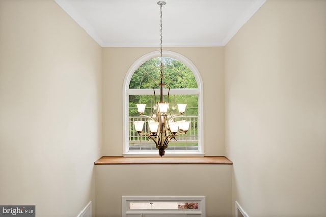 3740 Devin Ct, Huntingtown, MD 20639 - detailed view of a chandelier and ornamental molding