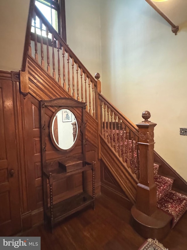3911 Prospect St, Kensington, MD 20895 - stairs with wood finished floors