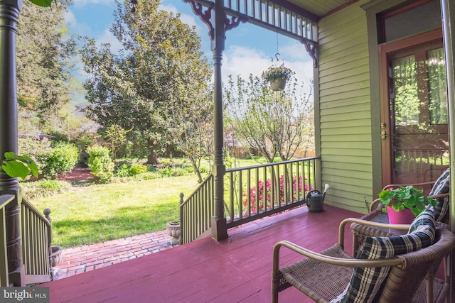 3911 Prospect St, Kensington, MD 20895 - wooden deck featuring a yard