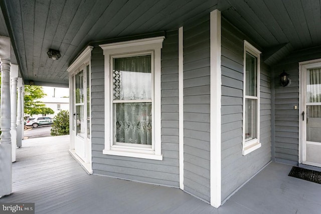 121 S Central St, Broadway, VA 22815 - doorway to property with covered porch
