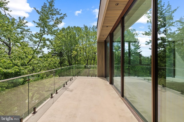 view of balcony