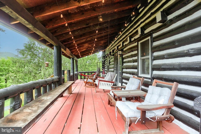 10263 Licking Creek Rd, Mifflintown, PA 17059 - view of wooden porch