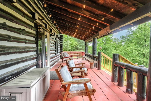 10263 Licking Creek Rd, Mifflintown, PA 17059 - view of wooden porch