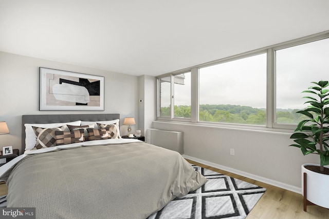 4520 King St Unit 609, Alexandria, VA 22302 - bedroom with wood finished floors and baseboards