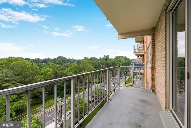 4520 King St Unit 609, Alexandria, VA 22302 - balcony featuring a wooded view