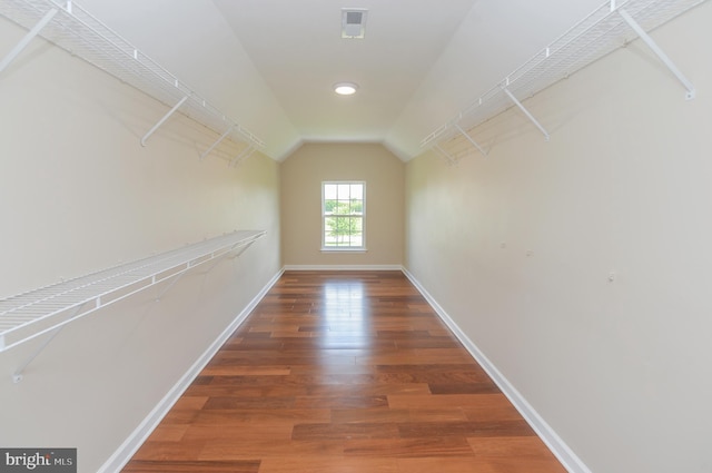 6 Applewood Ct, Hainesport, NJ 08036 - spacious closet with wood finished floors and vaulted ceiling