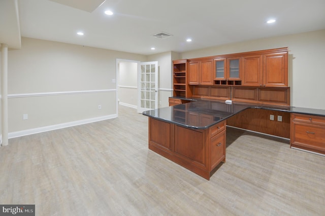 6 Applewood Ct, Hainesport, NJ 08036 - office space with recessed lighting, light wood-type flooring, and baseboards