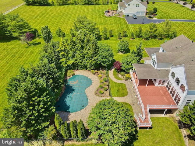 6 Applewood Ct, Hainesport, NJ 08036 - view from above of property featuring a pool area