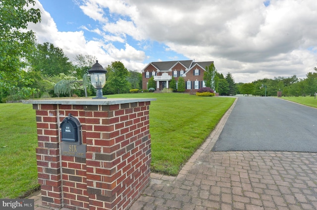 6 Applewood Ct, Hainesport, NJ 08036 - view of front of home with brick siding and a front yard