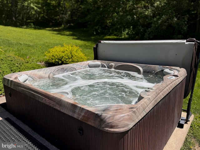 exterior view of a jacuzzi