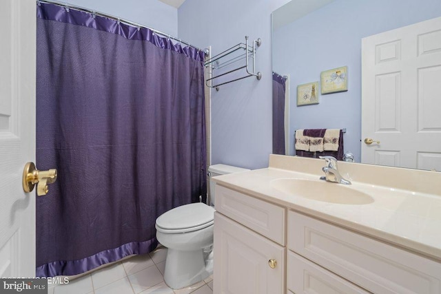 52 Whitewater Dr, Barnegat, NJ 08005 - full bathroom featuring toilet, tile patterned floors, vanity, and a shower with curtain
