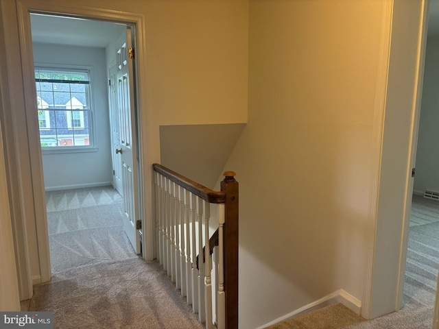 476 Colonial Ridge Ln, Arnold, MD 21012 - stairs featuring carpet floors and baseboards