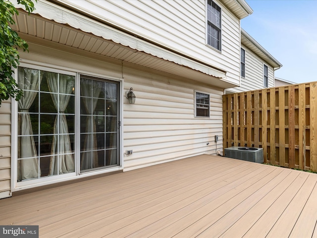 2079 Stoneleigh Dr, Winchester, VA 22601 - wooden terrace featuring central AC unit