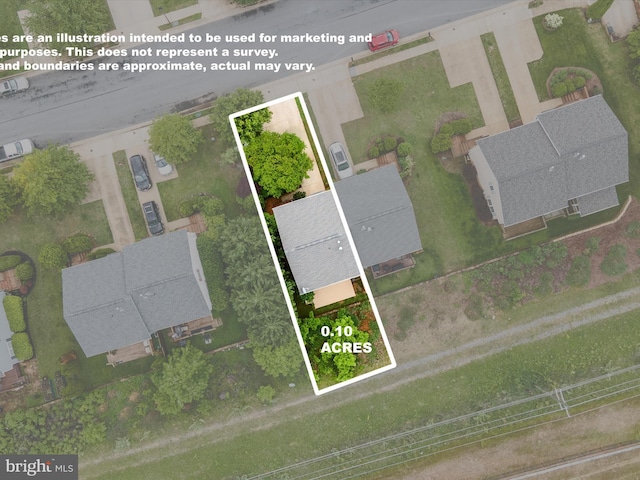 2079 Stoneleigh Dr, Winchester, VA 22601 - aerial overview of property's location with property parcel outlined
