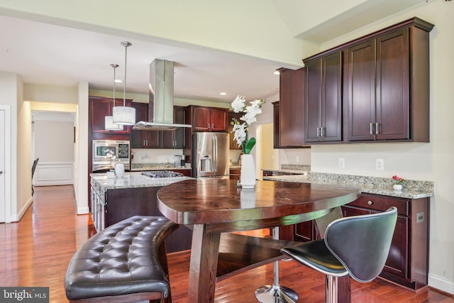 13330 Darnestown Rd, Darnestown, MD 20878 - dining area with wood finished floors and recessed lighting
