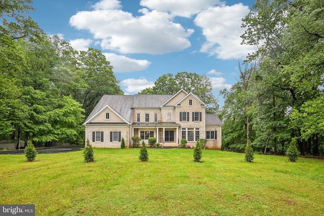 13330 Darnestown Rd, Darnestown, MD 20878 - view of front facade with a front lawn and brick siding