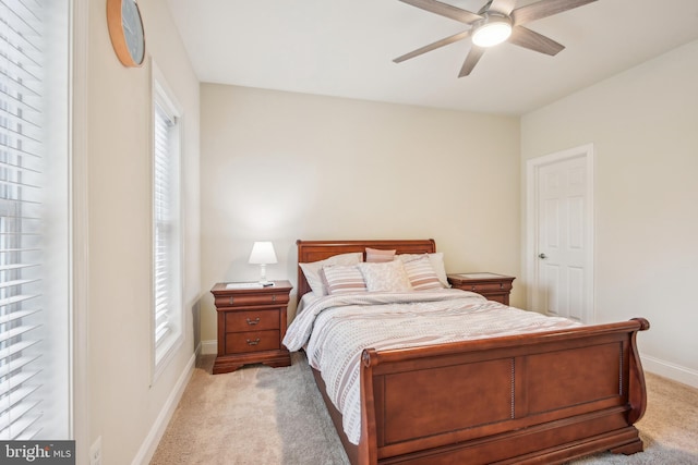 13330 Darnestown Rd, Darnestown, MD 20878 - bedroom featuring light carpet, baseboards, and ceiling fan