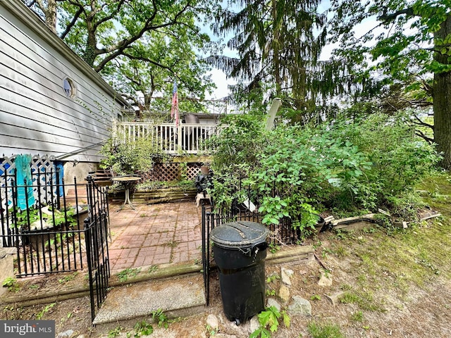 1604 Erial Rd, Pine Hill, NJ 08021 - view of patio featuring a deck