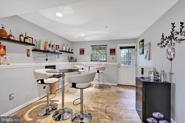 2217 Tidal View Garth, Abingdon, MD 21009 - indoor bar featuring baseboards and recessed lighting