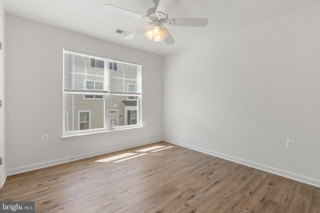 42189 Shorecrest Ter, Aldie, VA 20105 - spare room with wood finished floors, baseboards, and a ceiling fan