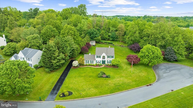 1418 Deer Meadow Ln, Garnet Valley, PA 19060 - aerial view of property and surrounding area featuring a forest