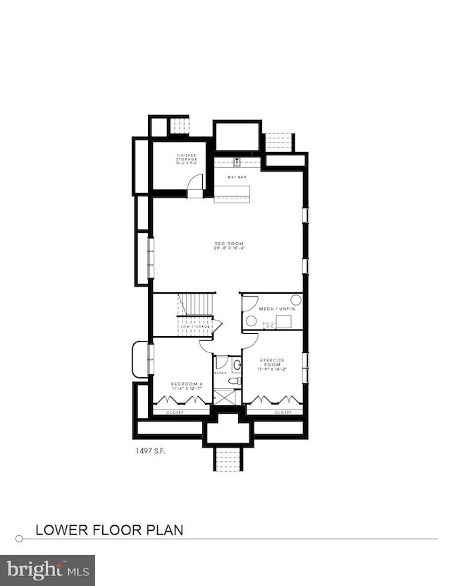 1004 N Daniel St, Arlington, VA 22201 - floor plan / room layout