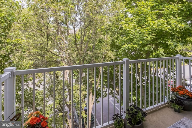 view of balcony