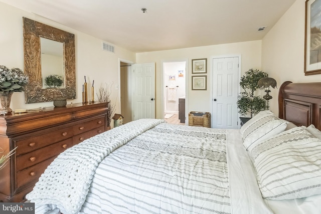 bedroom with ensuite bathroom