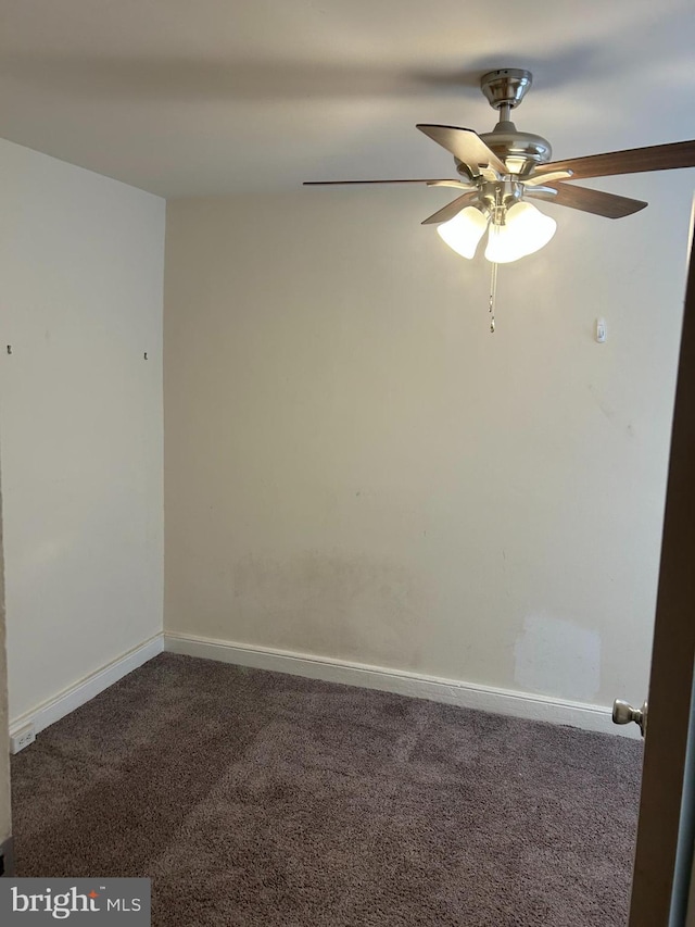 4415 Elizabeth St, Philadelphia, PA 19124 - carpeted empty room with ceiling fan and baseboards