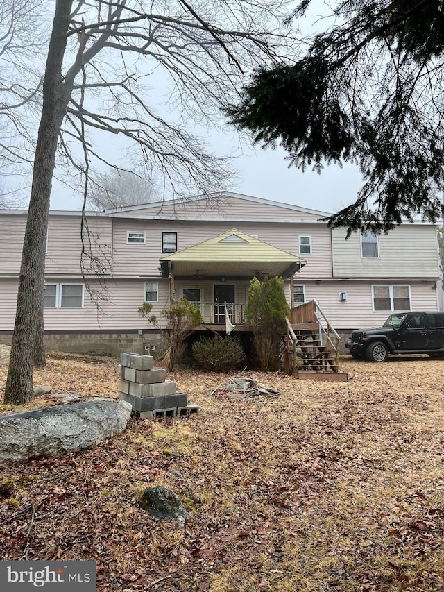 1939 Old Reading Rd Lot 67, 95, Catawissa, PA 17820 - view of front of home with stairway and covered porch