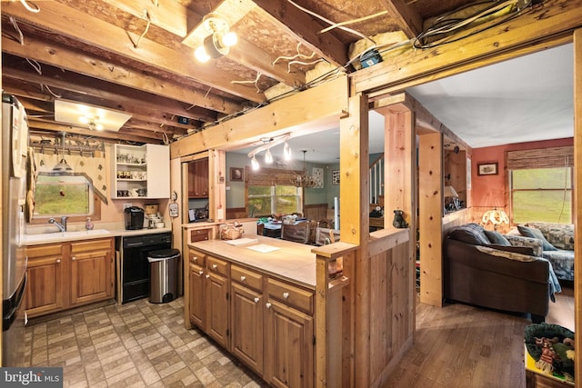 1939 Old Reading Rd Lot 67, 95, Catawissa, PA 17820 - kitchen featuring dishwashing machine, healthy amount of natural light, open floor plan, and open shelves
