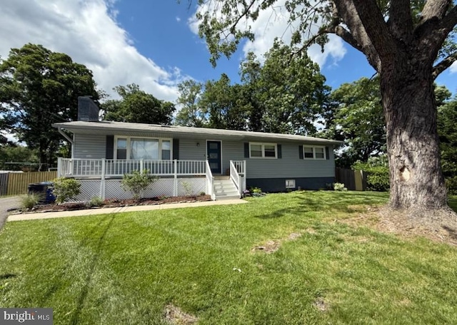 907 Sterling Ct, Herndon, VA 20170 - ranch-style house featuring a chimney