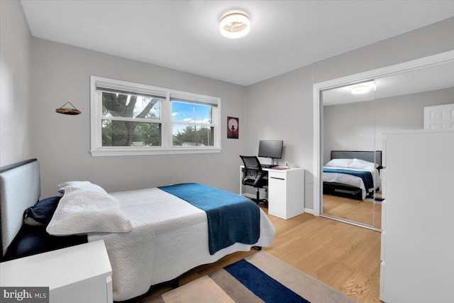 907 Sterling Ct, Herndon, VA 20170 - bedroom with light wood-type flooring and a closet