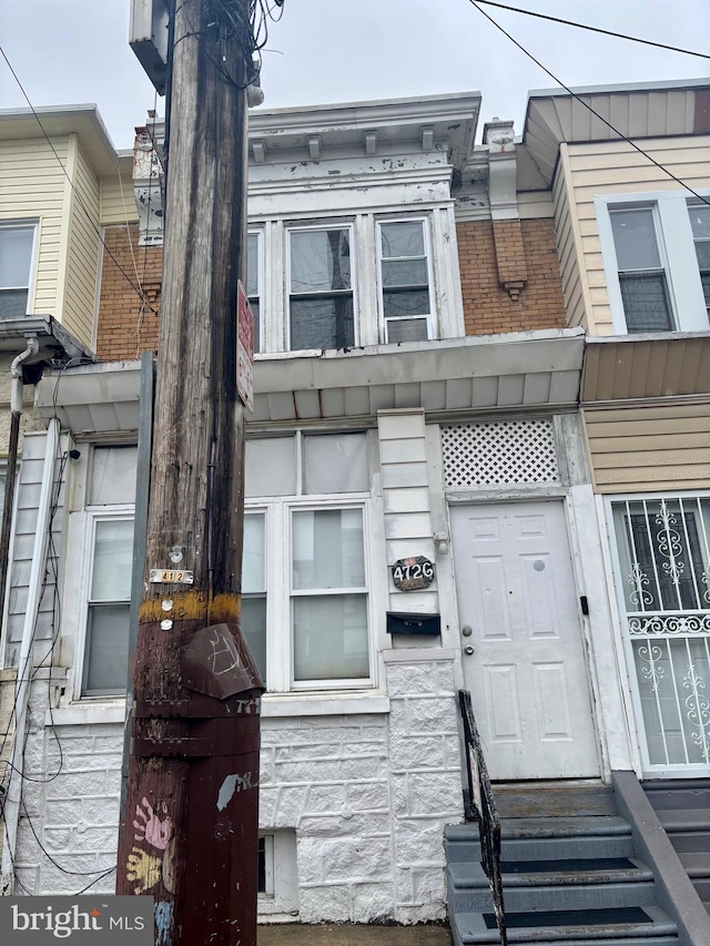4726 N 2nd St, Philadelphia, PA 19120 - view of front of property with entry steps and stone siding