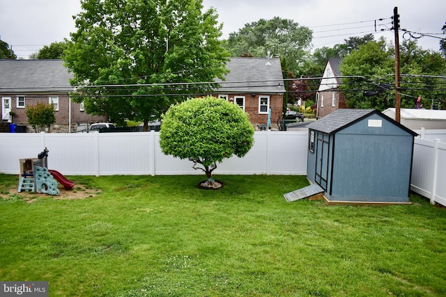 7340 Hasbrook Ave, Philadelphia, PA 19111 - view of yard featuring a storage unit and an outdoor structure