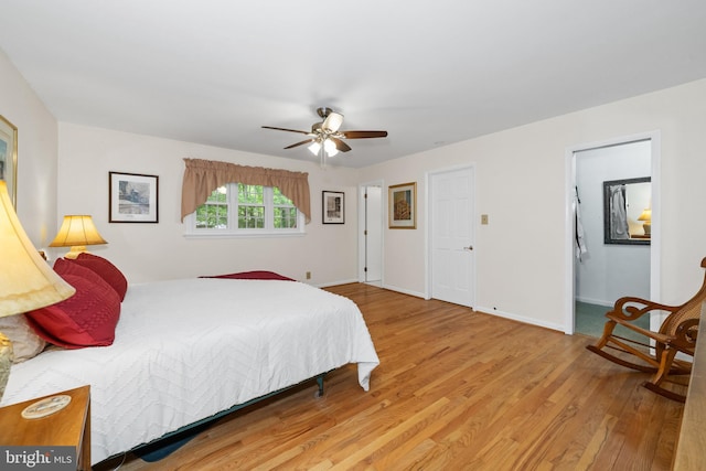 205 Hitching Post Dr, Wilmington, DE 19803 - bedroom with wood finished floors, baseboards, and ceiling fan