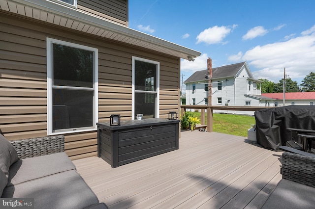 63 W Hanover St, Gettysburg, PA 17325 - wooden terrace with grilling area
