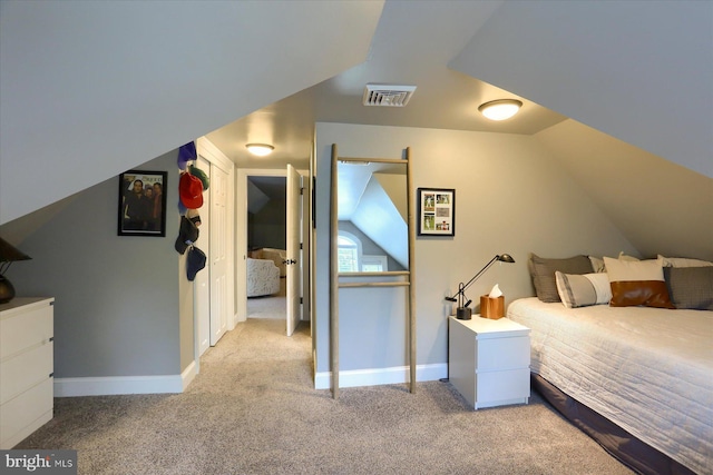 65 S College St, Carlisle, PA 17013 - bedroom featuring carpet flooring, baseboards, and vaulted ceiling
