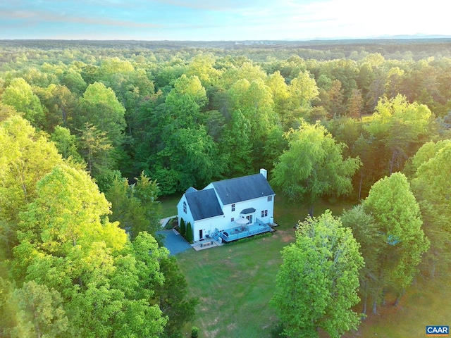 3919 Ruritan Lake Rd, Palmyra, VA 22963 - view from above of property with a heavily wooded area