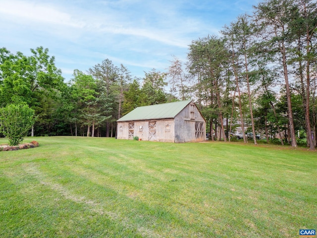 3919 Ruritan Lake Rd, Palmyra, VA 22963 - view of grassy yard with an outdoor structure