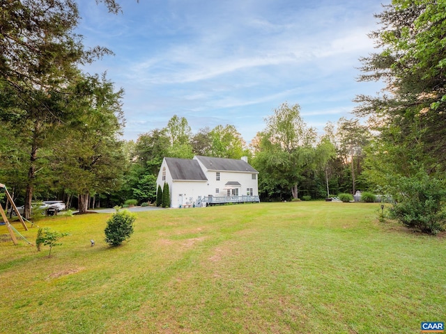 3919 Ruritan Lake Rd, Palmyra, VA 22963 - view of grassy yard with view of wooded area